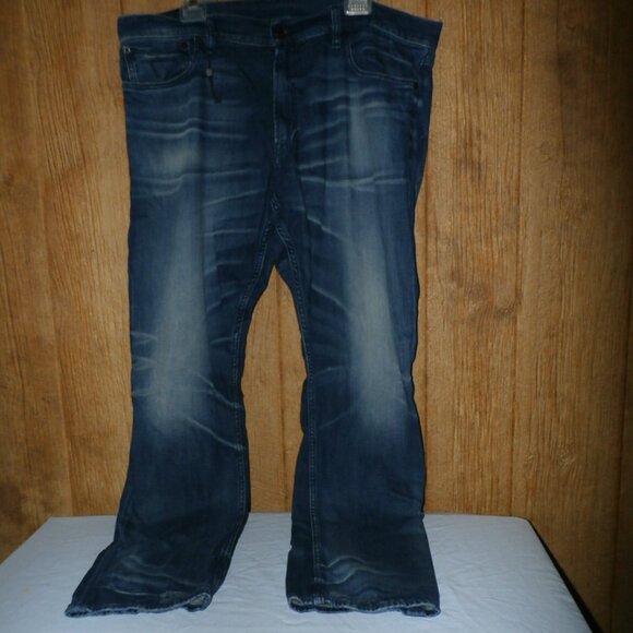 Polo Ralph Lauren Authentic Dungarees Blue Jeans 41381 Distresses Men’s 36x32 - Picture 1 of 9
